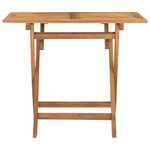 vidaXL Ensemble à manger d'extérieur pliable 5 Pièces Bois solide de teck