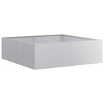 vidaXL Jardinière 100x100x30 cm acier galvanisé