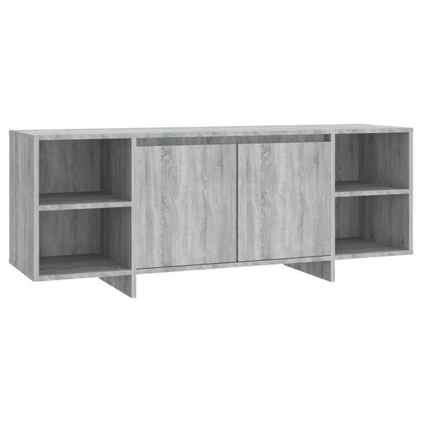 vidaXL Meuble TV sonoma gris 130x35x50 cm bois d'ingénierie