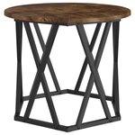 vidaXL Table d'appoint 2 Pièces Chêne fumé Bois d'ingénierie et acier