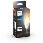 Philips hue blanc ambiance - ampoule led connectée flamme e14 - 6w - compatible bluetooth