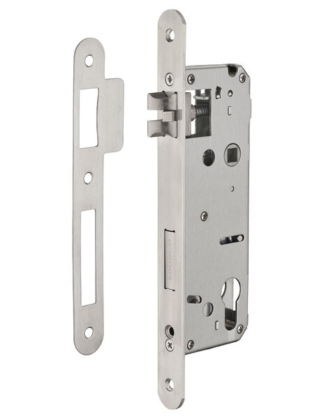 INTELOCK - Serrure encast. Intelock trou cylindre pour poignées connectées inox axe45mm entr'axes85mm carré8 BR - INTELOCK