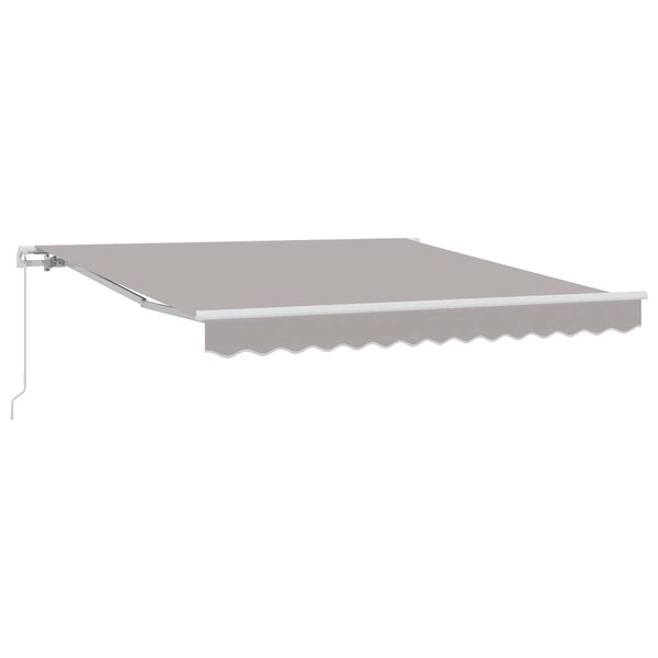 vidaXL Auvent rétractable Gris clair 300 x 250 x 165 cm