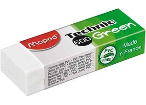 Gomme en plastique Technic 600 Green, blanc MAPED