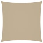 vidaXL Voile de parasol tissu oxford carré 4 5x4 5 m beige