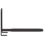 vidaXL Étagère Flottante Invisible 4 Pièces Noir 6 x 11 x 6.5 cm Métал