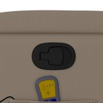 vidaXL Fauteuil de massage inclinable Cappuccino Similicuir