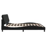 vidaXL Cadre de lit sans matelas noir 200x200 cm velours