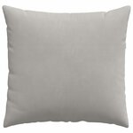 vidaXL Coussins de canapé 2 Pièces Gris clair 45 x 45 cm tissu