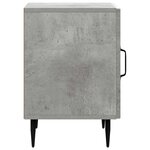 vidaXL Cabinet de chevet Gris béton 43 x 34 5 x 50 cm