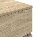 vidaXL Tables de chevet avec 3 tiroirs 2 Pièces chêne sonoma 39x35x65 cm