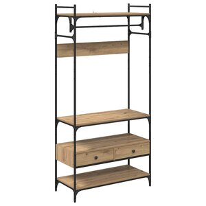 vidaXL Armoire chêne artisanal 89 x 39 x 184.5 cm Bois d'ingénierie