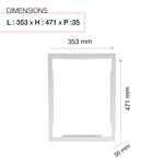 Cadre d'encastrement Eclipse blanc 9016M