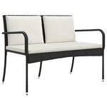 vidaXL Ensemble de jardin avec coussin acier