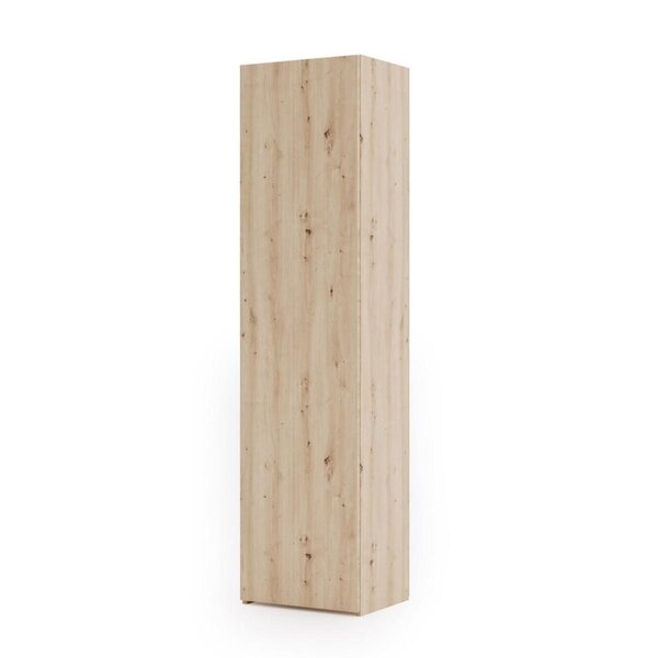 Bibliothèque Loni 160 x 40 cm - chêne artisan  caisson fermé