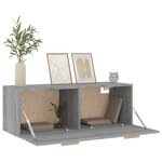 vidaXL Armoire murale Sonoma gris 100x36 5x35 cm Bois d'ingénierie