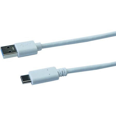 CONTINENTAL EDISON Câble USB Type C 3.1 - 1 m - Blanc