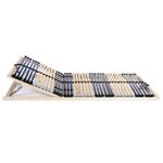 vidaXL Sommiers à lattes sans matelas 2 Pièces avec 42 lattes 80x200 cm