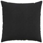 vidaXL Coussins de canapé 2 Pièces Noir 80 x 80 cm