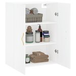 vidaXL Armoire murale blanc 69 5x34x90 cm