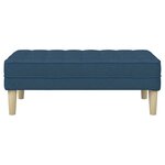 vidaXL banc Bleu 113 x 57 x 39 cm tissu