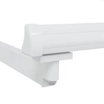vidaXL Cadre de store rétractable manuel Blanc 3 x 2 m Aluminium