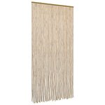 vidaXL Rideau de porte anti-insectes multicolore 100 x 200 cm Bambou