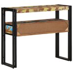 Tables d'appoint vidaXL Multicolores 90x33x75 cm en bois de récupération et métal