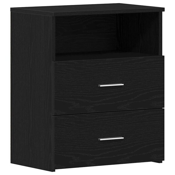 vidaXL Table de nuit Chêne noir 50 x 32 x 60cm Bois d'ingénierie