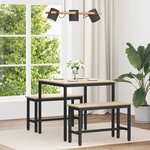 vidaXL Table de salle à manger / Table de repas MÉTAL