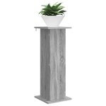 vidaXL Support de Plante Sonoma gris 30 5 x 30 x 80 5 cm