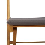 vidaXL Chaises de bistrot d'extérieur 4 Pièces Gris foncé 40 x 53 x 80 cm