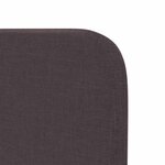 vidaXL Oreille de tête de lit Réglable Marron 16 x 40 x 4 5 cm tissu