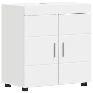 vidaXL Armoire de lavabo de salle de bain TULUM Blanc 60 x 34 x 63 cm