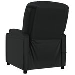 vidaXL Fauteuil de massage Noir Similicuir