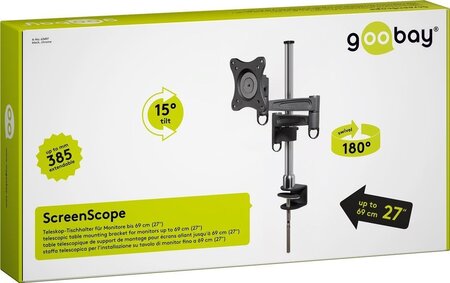 Support Ecran à poser Goobay ScreenScope 13 à 32" (15 kg max) (Noir)