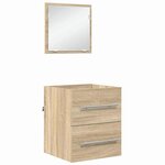 vidaXL Cabinet de salle de bain 41 x 38.5 x 48 cm Bois d'ingénierie