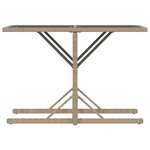 vidaXL Ensemble de bistro 3 Pièces coussins mélange beige résine tressée