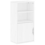 vidaXL Armoire latérale ODDA blanc 40x24x79 cm bois massif pin