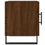 vidaXL Table de chevet chêne marron 40x40x50 cm bois d’ingénierie