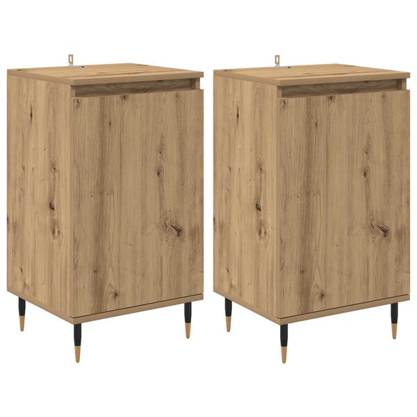 vidaXL Buffet 2 Pièces Chêne artisanal 40 x 35 x 70 cm