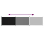 vidaXL Auvent latéral rétractable de patio 140x600 cm Noir