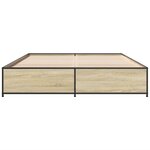vidaXL Cadre de lit sans matelas chêne sonoma 150x200 cm