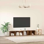 vidaXL Ensemble meuble TV 2 Pièces Bois Ancien Bois d'ingénierie