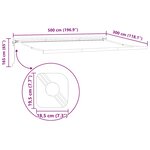 Auvent Blanc 5 x 3 m Métal