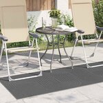 vidaXL Tapis de surface HUARTE Anthracite 200 x 80 cm Polyester
