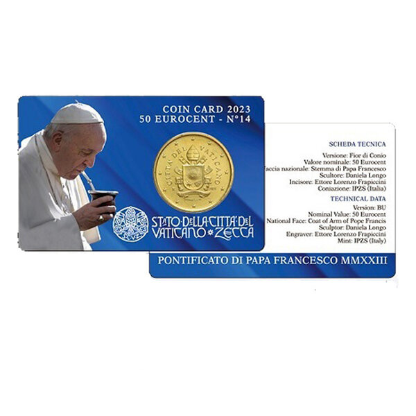 Vatican 2023 à“ coincard 50 cent bu