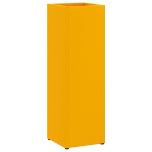 vidaXL Porte-parapluie Moutarde 15 5 x 15 5 x 49 cm Métal