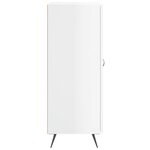 vidaXL Buffet Blanc brillant 69 5x34x90 cm Bois d'ingénierie