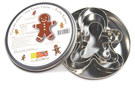 Découpoirs emporte-pièces Gingerbread man 3 pièces
